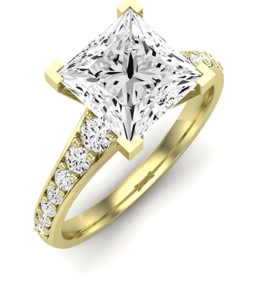 Holly Princess Diamond Engagement Ring (Lab Grown Igi Cert) yellowgold