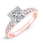 Holly Princess Moissanite Bridal Set rosegold