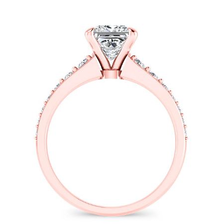 Holly Princess Moissanite Bridal Set rosegold