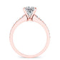 Holly Princess Moissanite Bridal Set rosegold