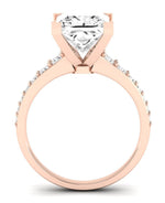 Holly Princess Moissanite Engagement Ring rosegold