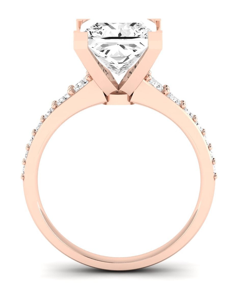 Holly Princess Moissanite Engagement Ring rosegold