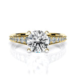 Holly Round Diamond Engagement Ring (Lab Grown Igi Cert) yellowgold
