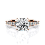 Holly Round Diamond Engagement Ring (Lab Grown Igi Cert) rosegold