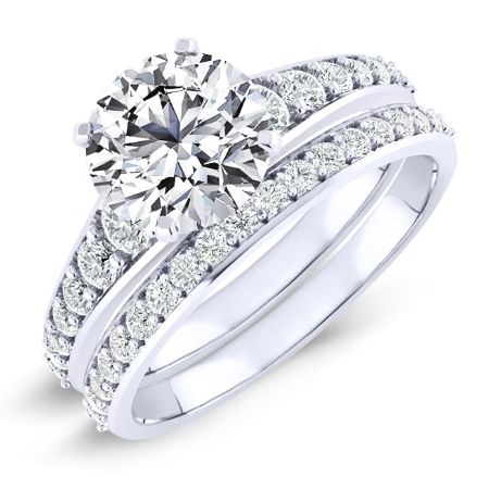 3.00 ct - Holly - Round Moissanite Bridal Set