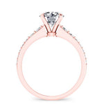 Holly Round Moissanite Bridal Set rosegold