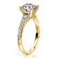 Holly Round Diamond Engagement Ring (Lab Grown Igi Cert) yellowgold