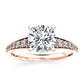 Holly Round Moissanite Engagement Ring rosegold