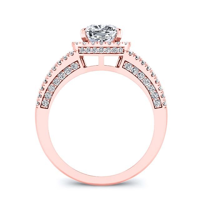 Honesty Cushion Diamond Engagement Ring (Lab Grown Igi Cert) rosegold