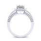 Honesty Princess Diamond Bridal Set (Lab Grown Igi Cert) whitegold