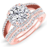 Honesty Round Diamond Bridal Set (Lab Grown Igi Cert) rosegold
