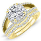 Honesty Round Diamond Bridal Set (Lab Grown Igi Cert) yellowgold