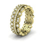 Honey Round Cut Diamond Eternity Band (Clarity Enhanced) yellowgold