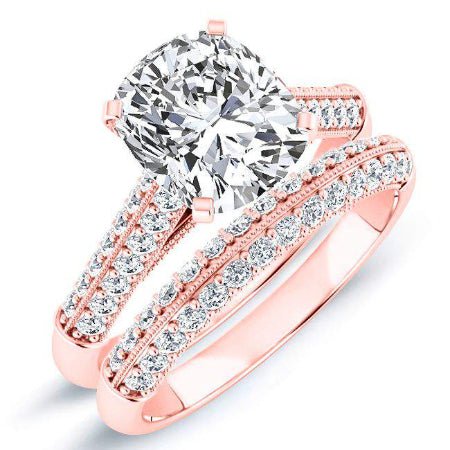 Iberis Cushion Diamond Bridal Set (Lab Grown Igi Cert) rosegold