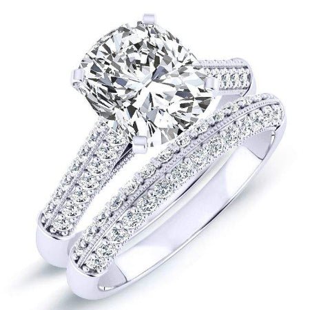 1.00 ct - Iberis - Cushion Lab Diamond Bridal Set (IGI Certified)