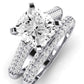 Iberis Diamond Matching Band Only (does Not Include Engagement Ring) For Ring With Cushion Center whitegold