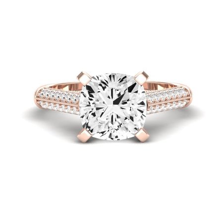 Iberis Diamond Matching Band Only (does Not Include Engagement Ring) For Ring With Cushion Center rosegold