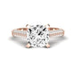 Iberis Diamond Matching Band Only (does Not Include Engagement Ring) For Ring With Cushion Center rosegold