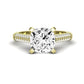 Iberis Diamond Matching Band Only (does Not Include Engagement Ring) For Ring With Cushion Center yellowgold