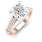 Iberis Diamond Matching Band Only (does Not Include Engagement Ring) For Ring With Cushion Center rosegold