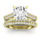 Iberis Diamond Matching Band Only (does Not Include Engagement Ring) For Ring With Cushion Center yellowgold