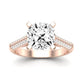 Iberis Diamond Matching Band Only (does Not Include Engagement Ring) For Ring With Cushion Center rosegold