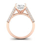 Iberis Diamond Matching Band Only (does Not Include Engagement Ring) For Ring With Emerald Center rosegold