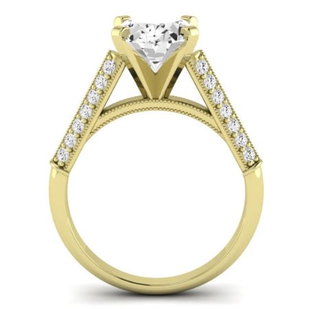 Iberis Diamond Matching Band Only (does Not Include Engagement Ring) For Ring With Oval Center yellowgold