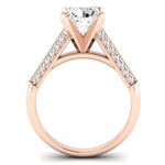 Iberis Diamond Matching Band Only (does Not Include Engagement Ring) For Ring With Round Center rosegold