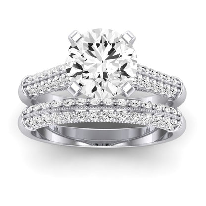 Iberis Diamond Matching Band Only (does Not Include Engagement Ring) For Ring With Round Center whitegold