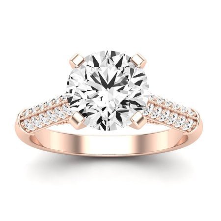 Iberis Diamond Matching Band Only (does Not Include Engagement Ring) For Ring With Round Center rosegold