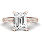 Iberis Emerald Diamond Bridal Set (Lab Grown Igi Cert) rosegold