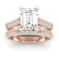 Iberis Emerald Diamond Bridal Set (Lab Grown Igi Cert) rosegold