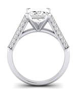 Iberis Emerald Moissanite Engagement Ring whitegold