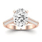 Iberis Oval Diamond Engagement Ring (Lab Grown Igi Cert) rosegold