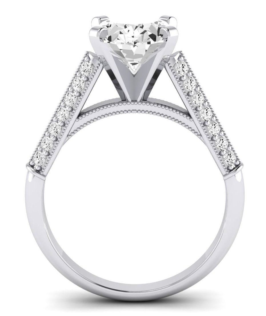 Iberis Oval Diamond Engagement Ring (Lab Grown Igi Cert) whitegold