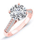 Iberis Round Diamond Engagement Ring (Lab Grown Igi Cert) rosegold