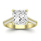 Iberis Diamond Matching Band Only (does Not Include Engagement Ring) For Ring With Princess Center yellowgold