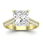 Iberis Diamond Matching Band Only (does Not Include Engagement Ring) For Ring With Princess Center yellowgold
