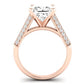 Iberis Diamond Matching Band Only (does Not Include Engagement Ring) For Ring With Princess Center rosegold