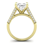 Iberis Diamond Matching Band Only (does Not Include Engagement Ring) For Ring With Princess Center yellowgold