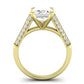 Iberis Moissanite Matching Band Only (does Not Include Engagement Ring) For Ring With Emerald Center yellowgold