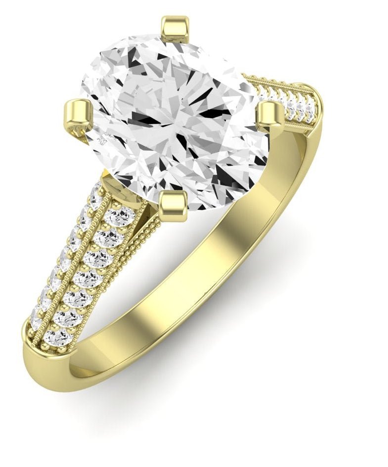 Iberis Oval Diamond Engagement Ring (Lab Grown Igi Cert) yellowgold