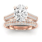 Iberis Oval Moissanite Bridal Set rosegold