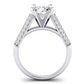 Iberis Oval Moissanite Bridal Set whitegold