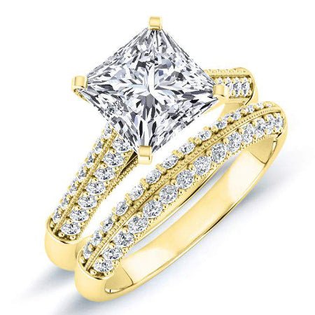 Iberis Princess Diamond Bridal Set (Lab Grown Igi Cert) yellowgold