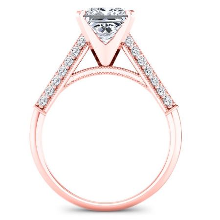 Iberis Princess Diamond Engagement Ring (Lab Grown Igi Cert) rosegold