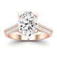 Iberis Oval Diamond Engagement Ring (Lab Grown Igi Cert) rosegold