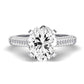 Iberis Oval Diamond Engagement Ring (Lab Grown Igi Cert) whitegold