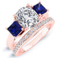 Ilex Cushion Diamond Bridal Set (Lab Grown Igi Cert) rosegold